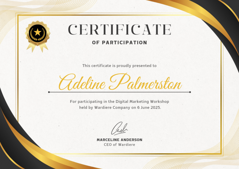 White Gold Elegant Modern Certificate of Participation_20250704_204456_0000